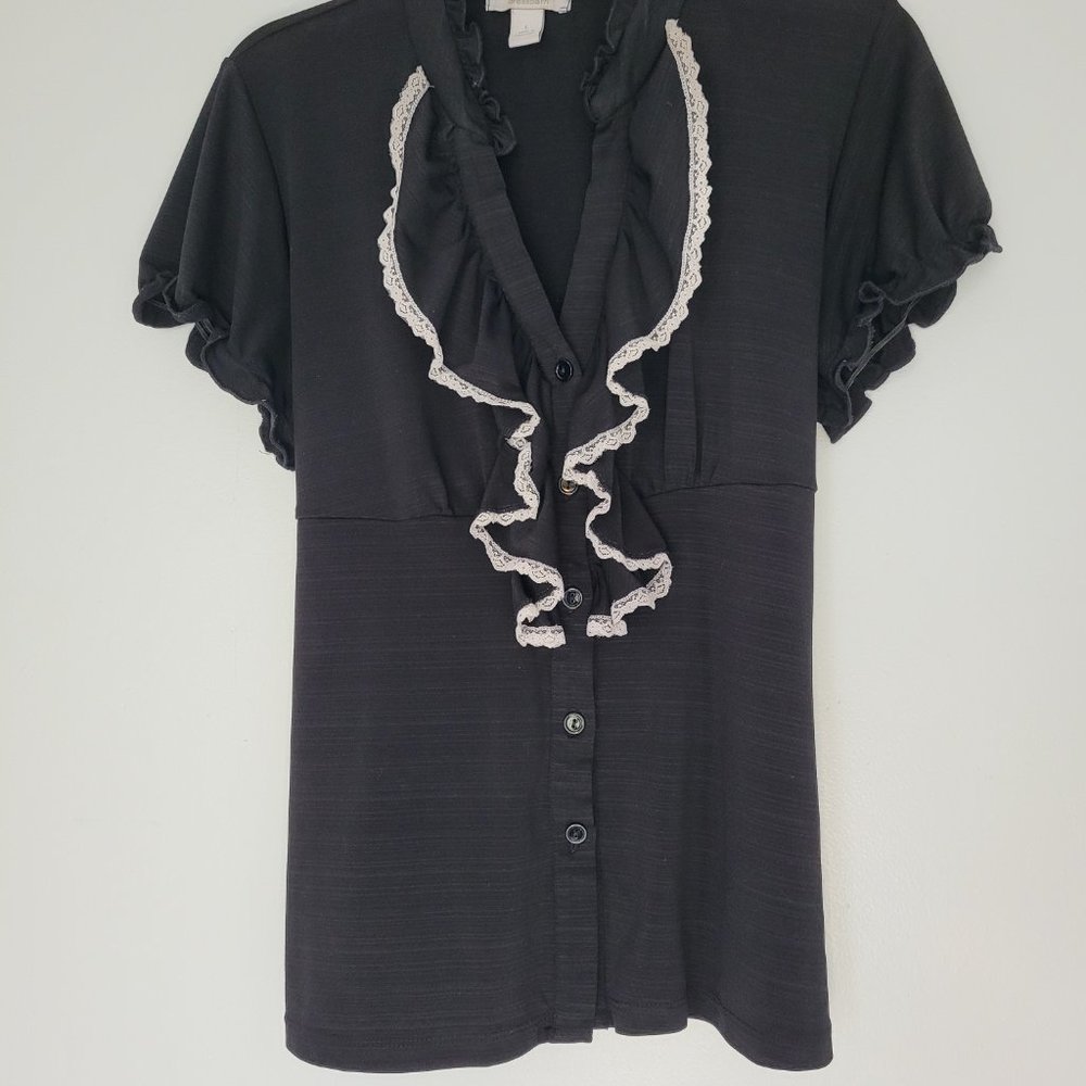 Dressbarn - L - Black Top